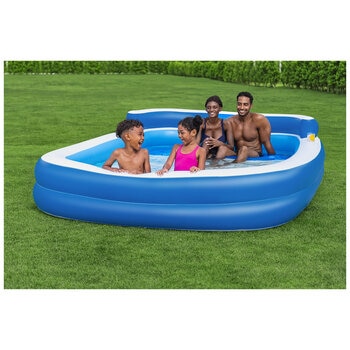 H2OGO! Inflatable Family Lounge Pool 305 x 218 x 69cm