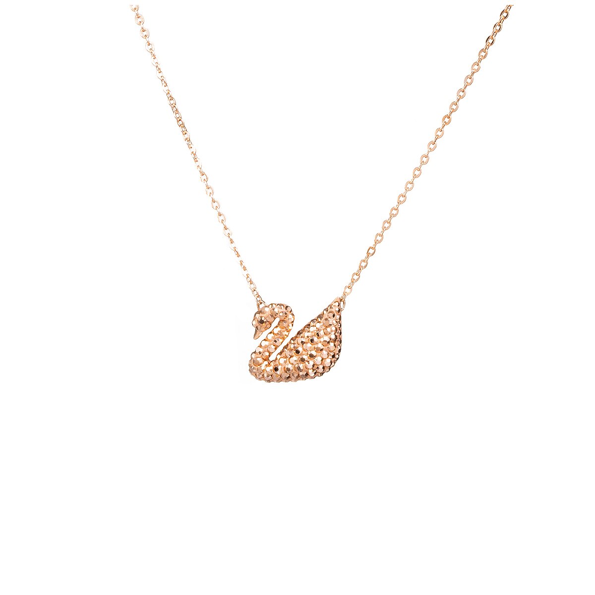 Rose-gold Tone Plated Iconic Swan Pendant