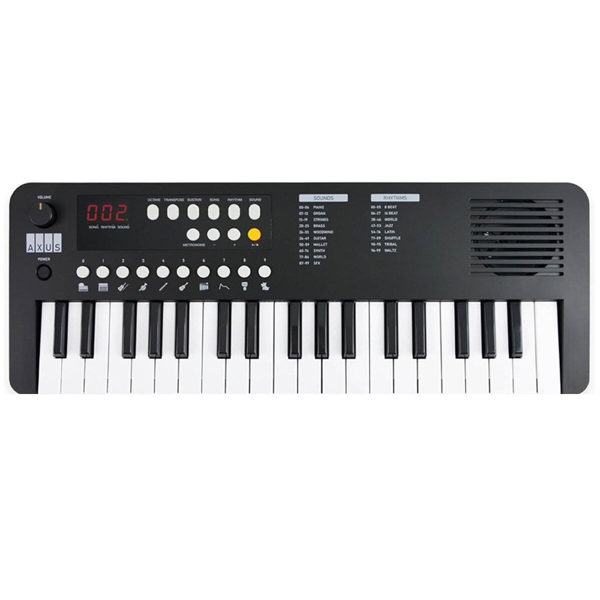 Axus Mini Keyboard 37 Key Keyboard Black NM-AXMK37BKII Axus Mini Keyboard 37 Key Keyboard Black NM-AXMK37BKII