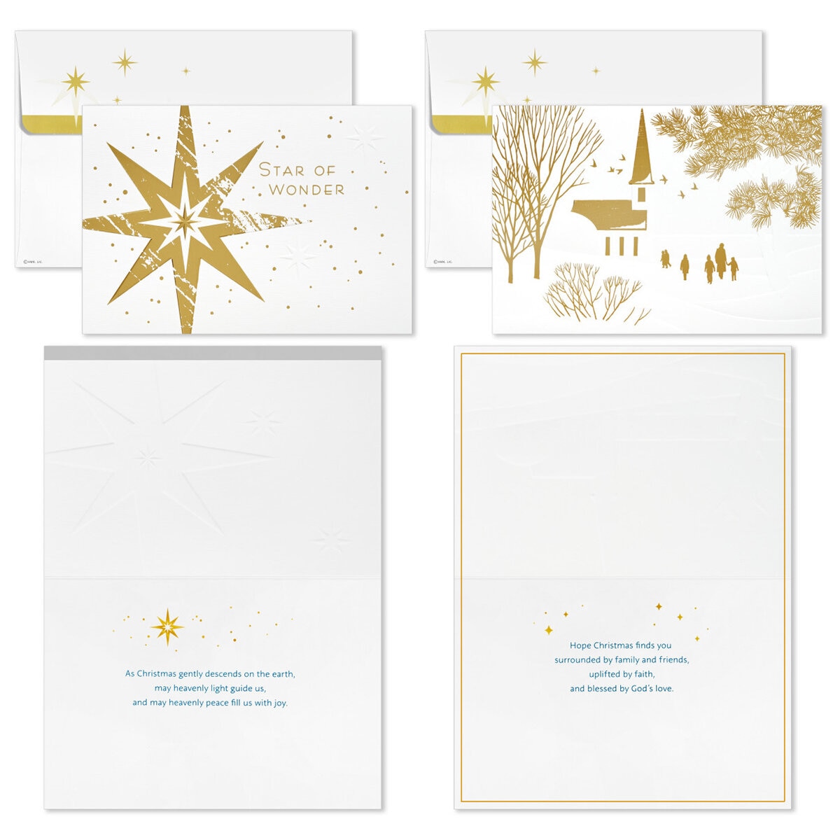 Hallmark Traditional Holiday Card Assortment 40 Pack/