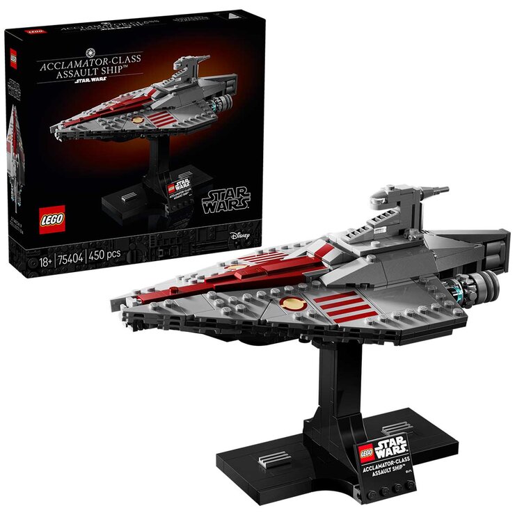 LEGO Star Wars Acclamator-Class Assault Ship, Buildable Starship Model 75404