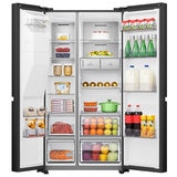 Hisense 632L Side By Side Refrigerator Black HRSBS632BW