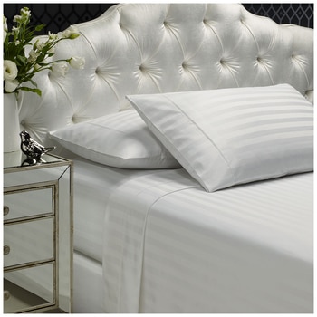 Royal Comfort 1200 Thread Count Damask Stripe Cotton Blend Sheet King Set