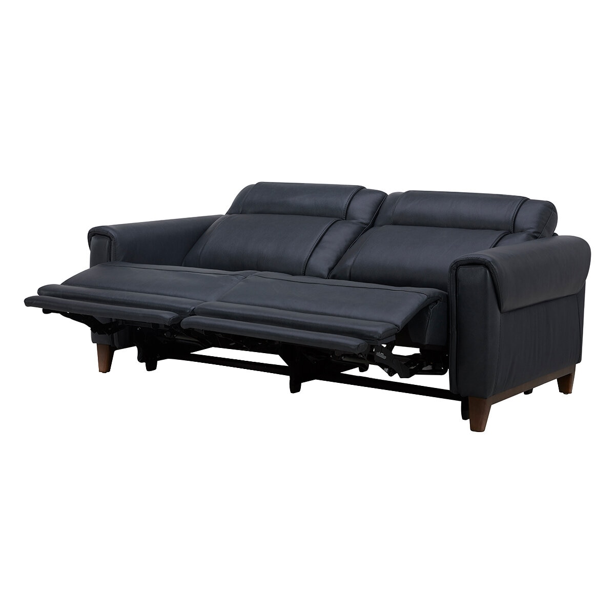 Aiden & Ivy Leather Power Reclining Sofa With Power Headrests