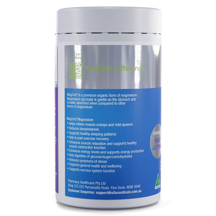 Vitaceuticals MagZorb Magnesium Glycinate 1000mg Powder 510g
