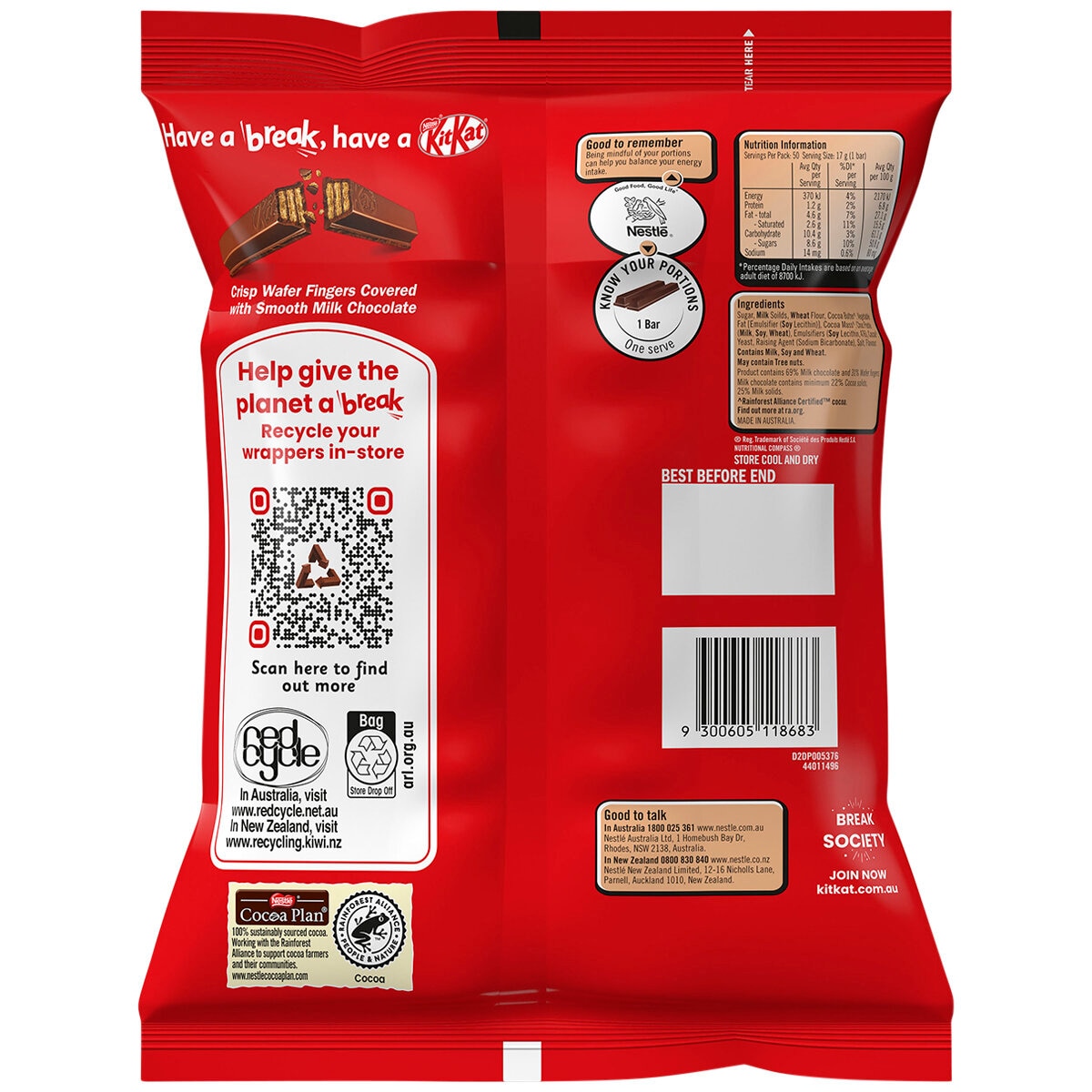 Nestle KitKat 850g 50 x 17g