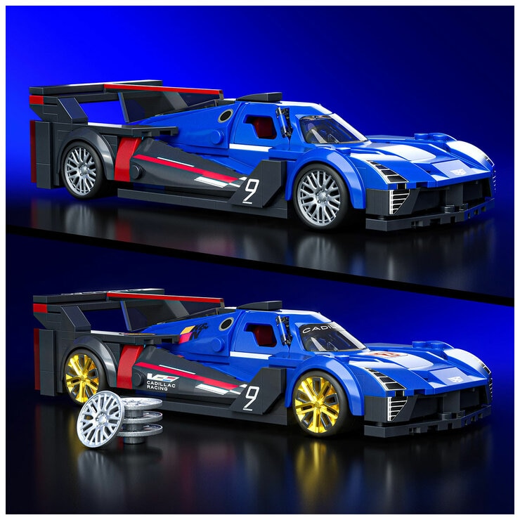 Mattel Brick Shop Hot Wheels Cadillac 1:32 And Corvette 1:16