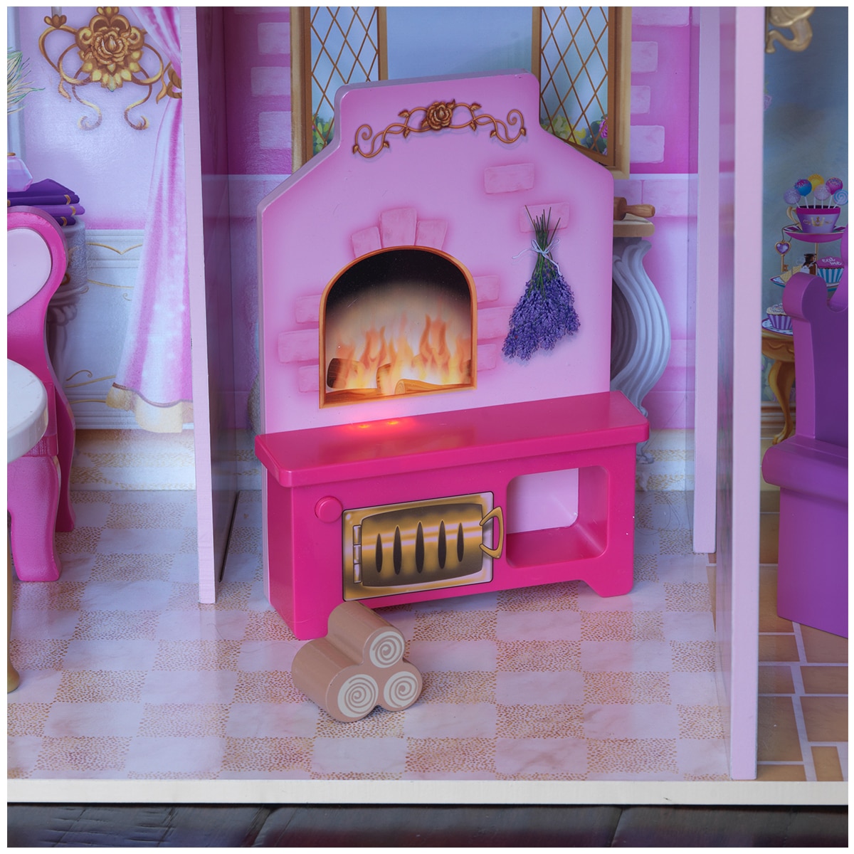 Kidkraft Rose Garden Castle Dollhouse with EZ Kraft Assembly Costco