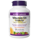 Webber Naturals Chewable Vitamin D3 1000IU 350 Tablets