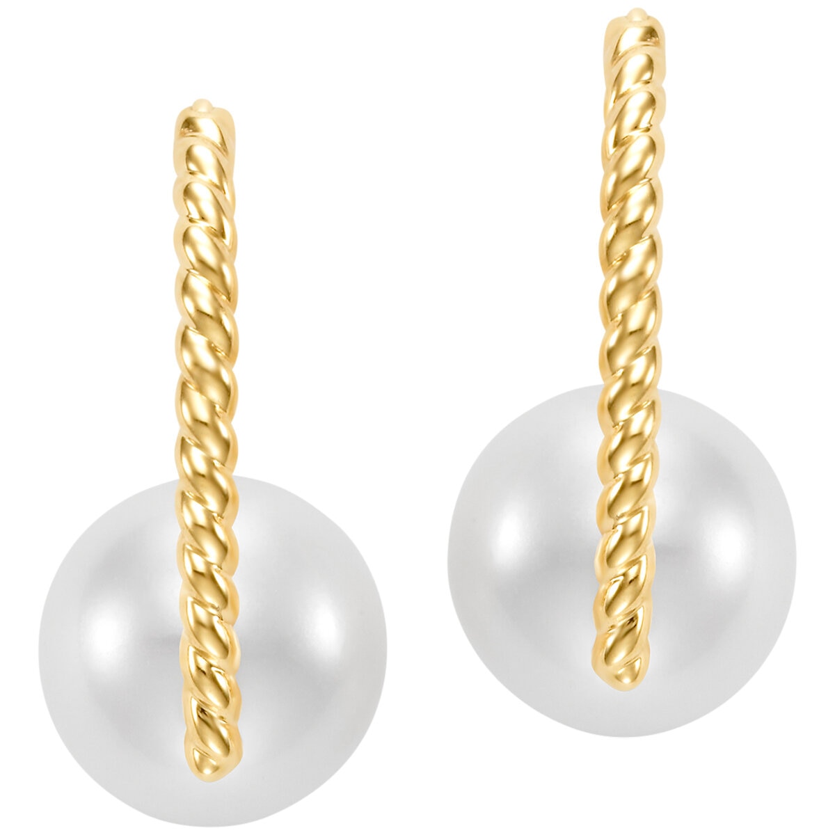 18KT Yellow Gold 10.5-11.5MM Freshwater Cultured Pearl Earring