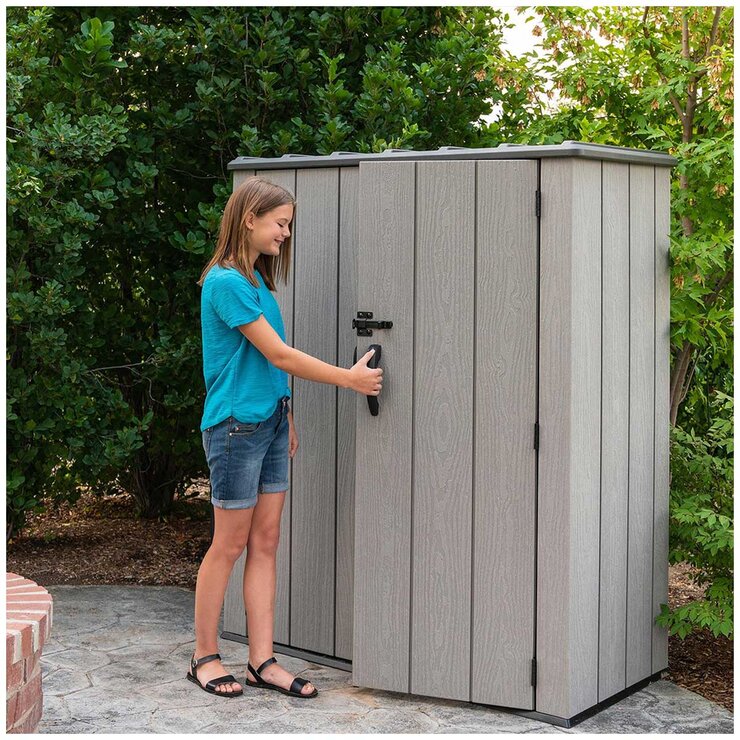 Lifetime Vertical Shed With Shelves