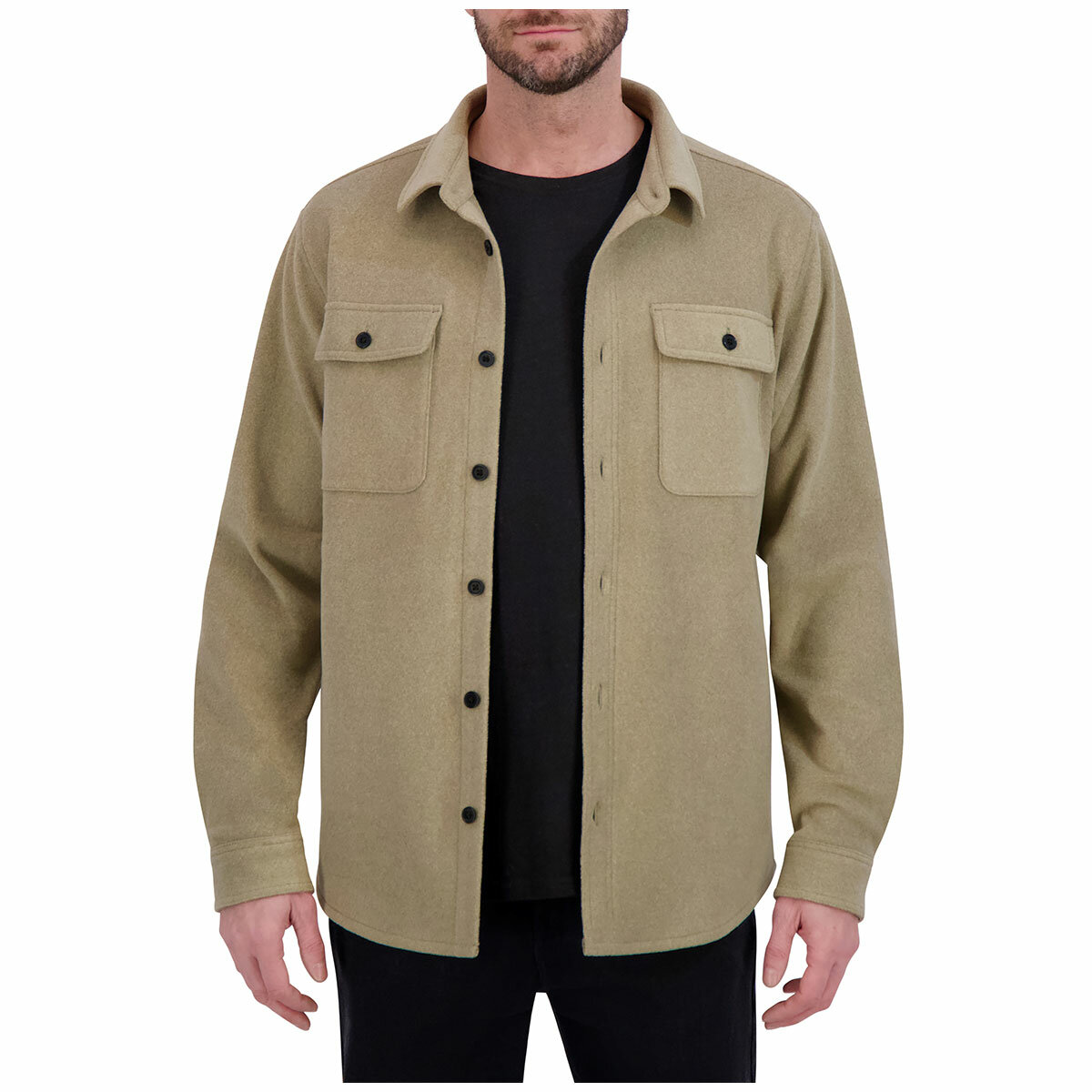 Kirkland Signature Men's Shirt Jacket Tan