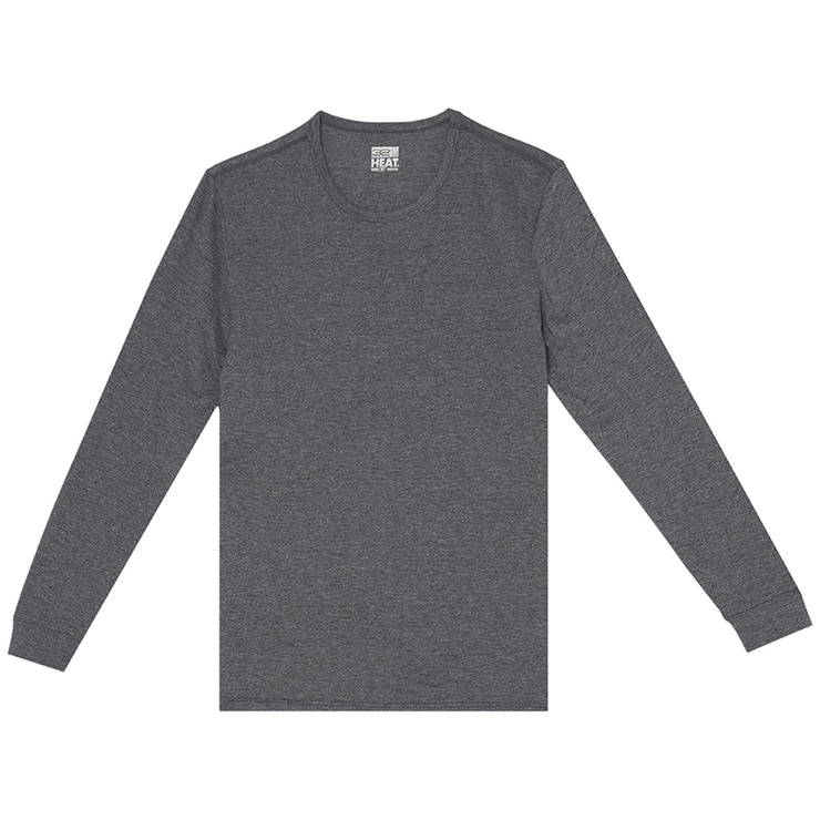 32 Degrees Men's Heat Tees  2 Pack - White/Charcoal