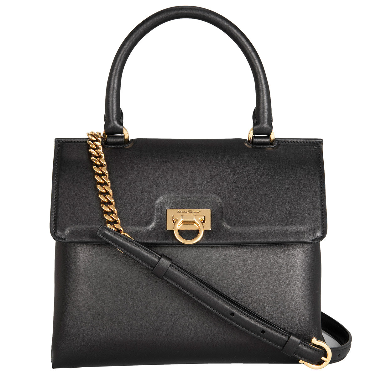 Ferragamo Trifolio Top Handle Bag