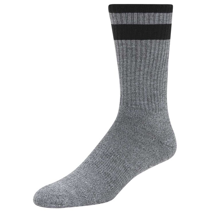 Weatherproof Men's Cool Max Socks Black And Grey