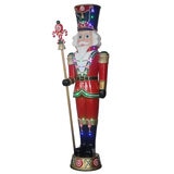 Pre-lit Carved Nutcracker 243.8cm