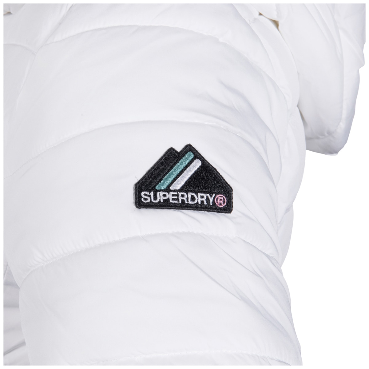 Superdry Women’s Faux Fur Fuji Hooded Jacket White