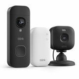 Blink 2K+ Video Doorbell And Mini Camera With Outdoor Adaptor Black Set B0H2XCV2FJ