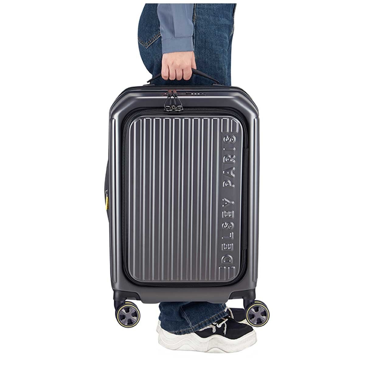 Hybrid Hardside Carry On With Front Lid Opening
