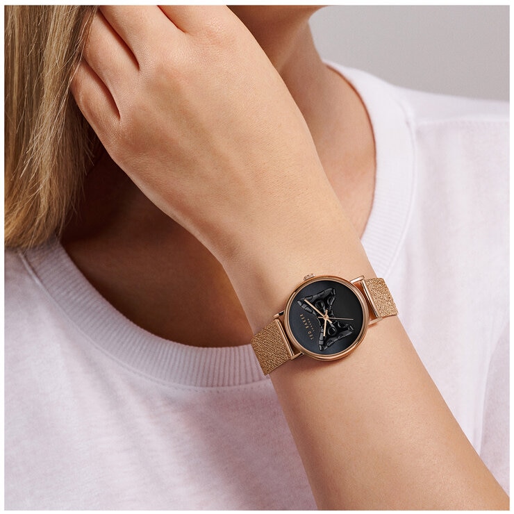 Ted Baker Phylipa Bow Rose Gold Women's Watch BKPPHS304