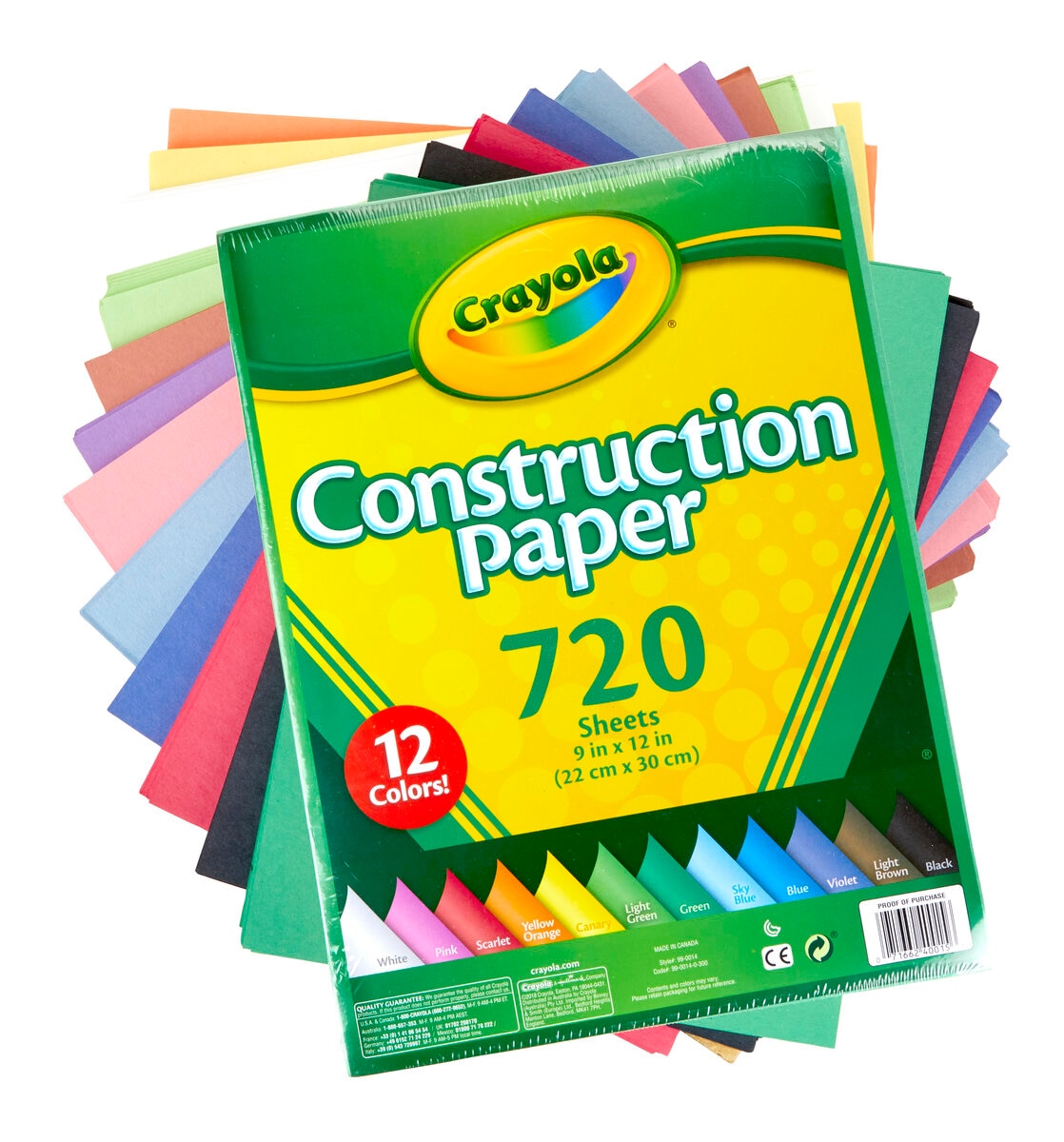 Crayola Construction Paper 2 x 720 Pack