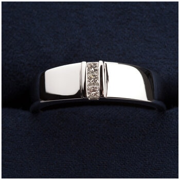 Platinum 0.15ctw Diamond Men's Ring