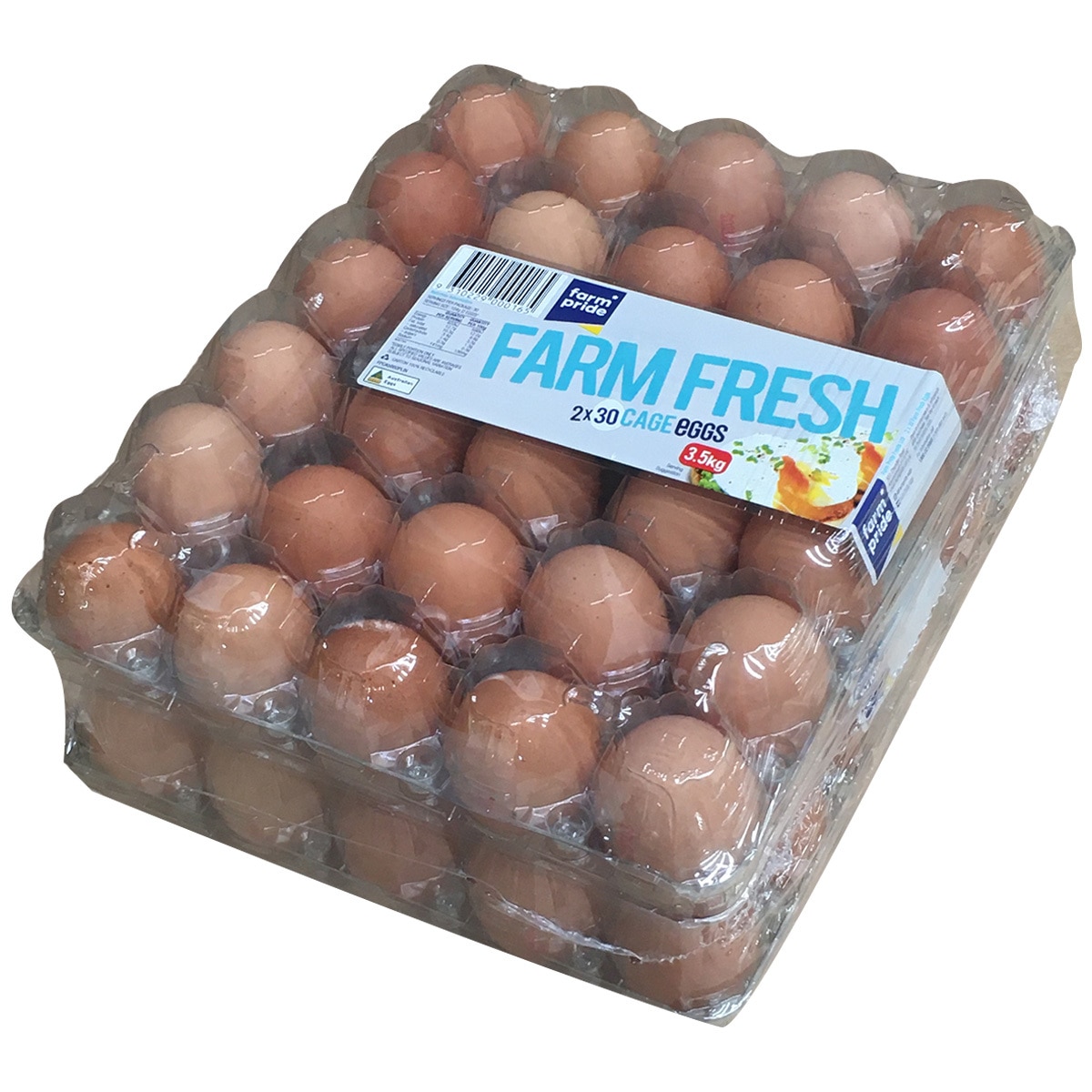 Farm Pride Cage Eggs 60 Pack 3.5kg Costco Australia