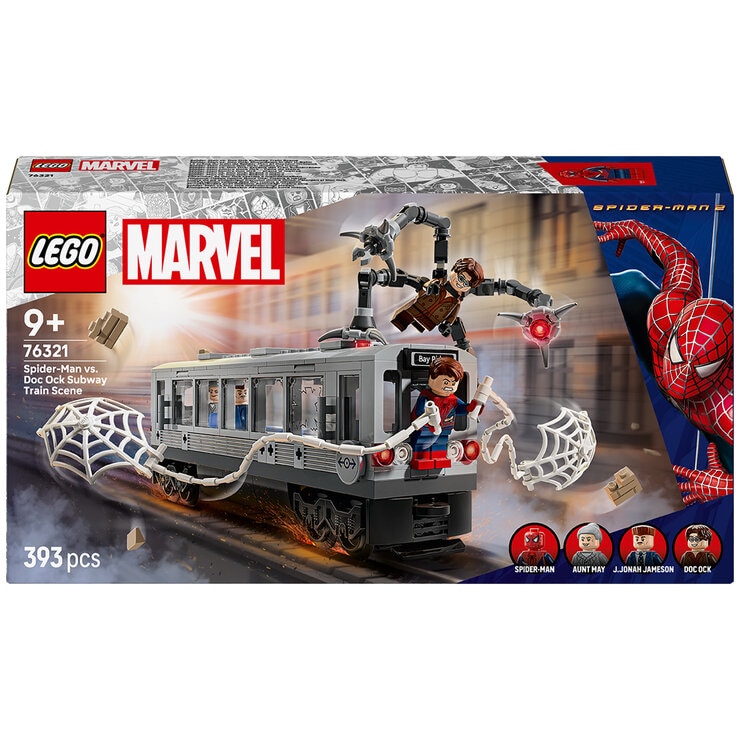 LEGO Marvel Spider-Man vs. Doc Ock Subway Train Scene 76321