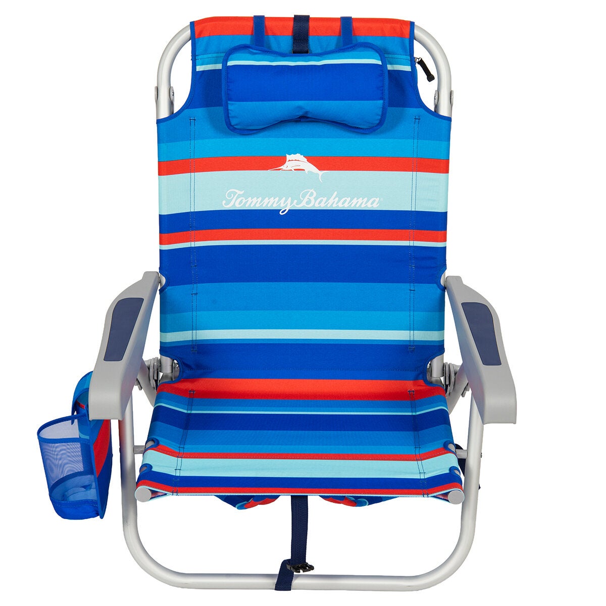 Tommy Bahama 5 Position Beach Chair 2 Pack - Red/Blue Stripe Tommy Bahama 5 Position Beach Chair 2 Pack - Red/Blue Stripe