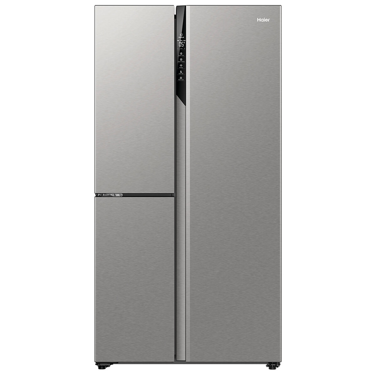 Haier 574L 500 Series S+ Three Door Side By Side Refrigerator Freezer Satina HRF575XS