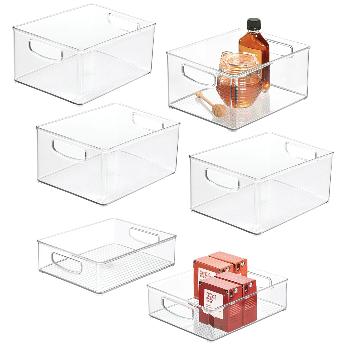 iDesign Linus Pantry Storage Bin Set 6pc Costco Australia