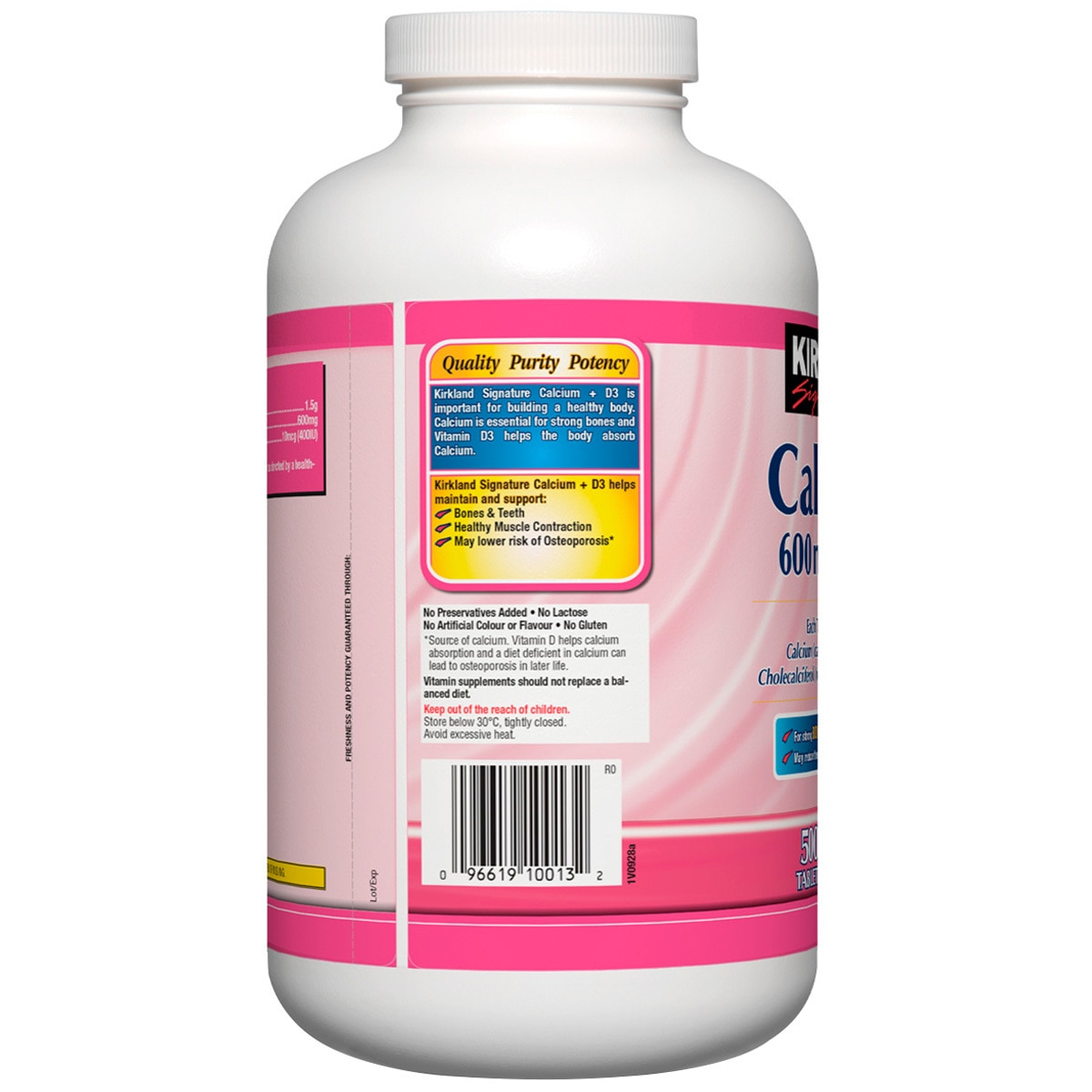 Kirkland Signature Calcium 600mg + D3 500 Tabs Costco Australia