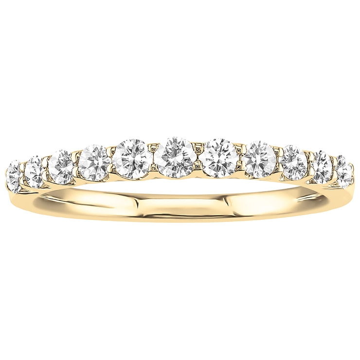 18KT Yellow Gold Round Brilliant Cut 0.45CTW Diamond Ring Costco