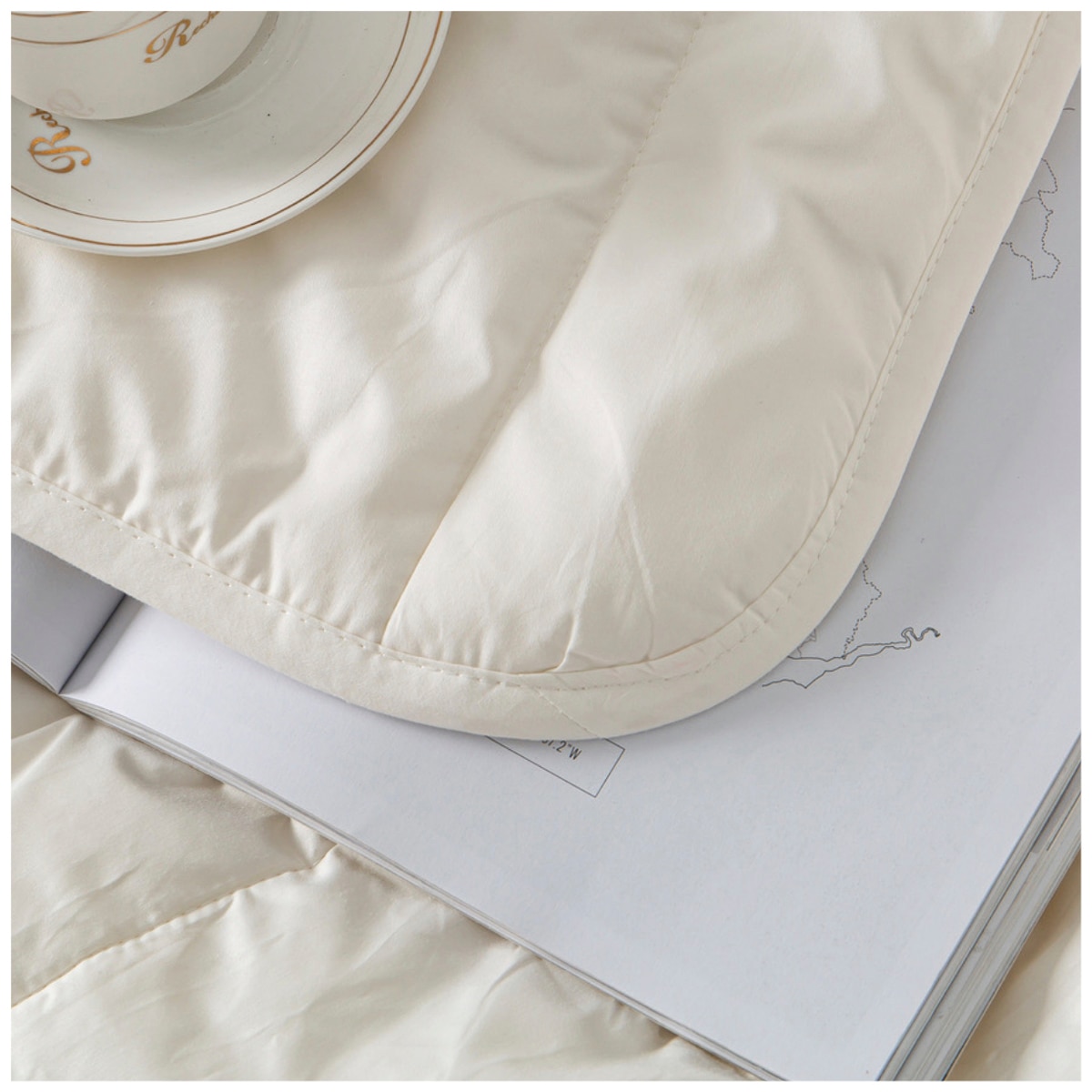 Ausgolden Baron Cotton Sateen & Pure Wool All Season Quilt King