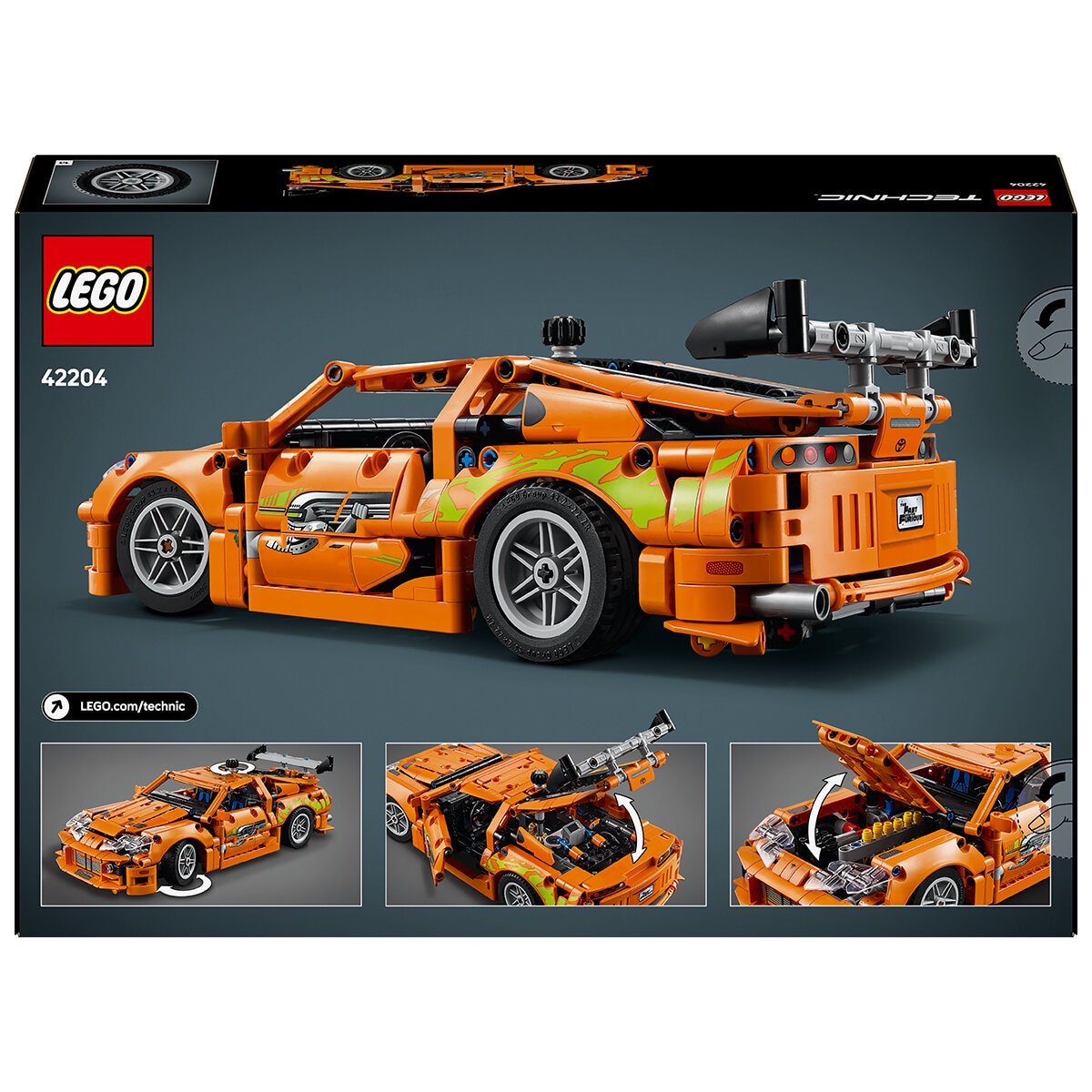 LEGO Technic Fast and Furious Toyota Supra MK4 42204