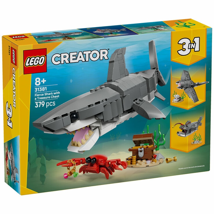 LEGO Creator Fierce Shark with a Treasure Chest 31381