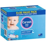 Curash Simply Water Wipes 640 Count