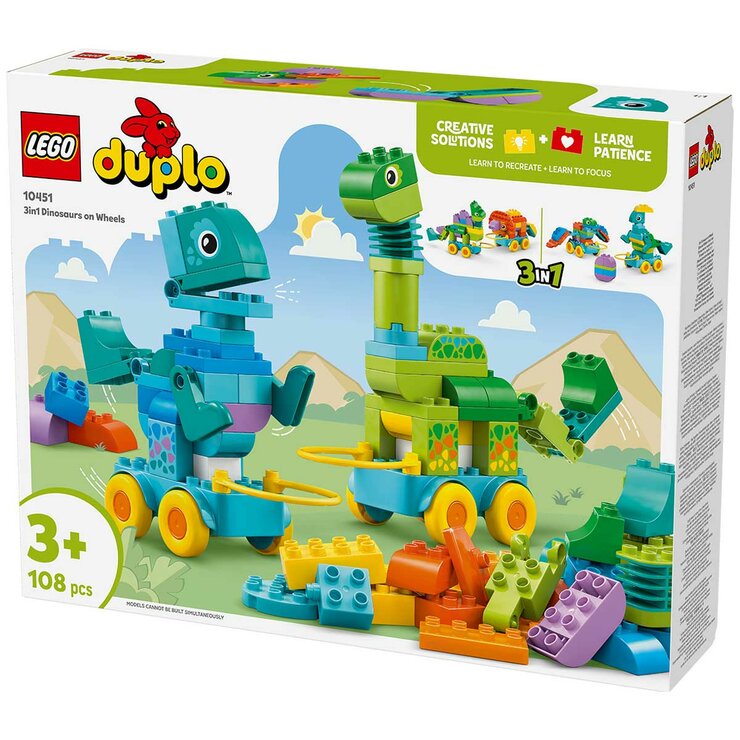 LEGO 3in1 Dinosaurs on Wheels 10451