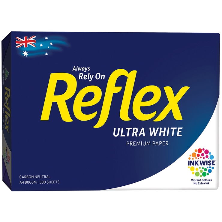 Reflex Ultra White A4 Copy Paper 5 x 500 Sheets Costco Australia