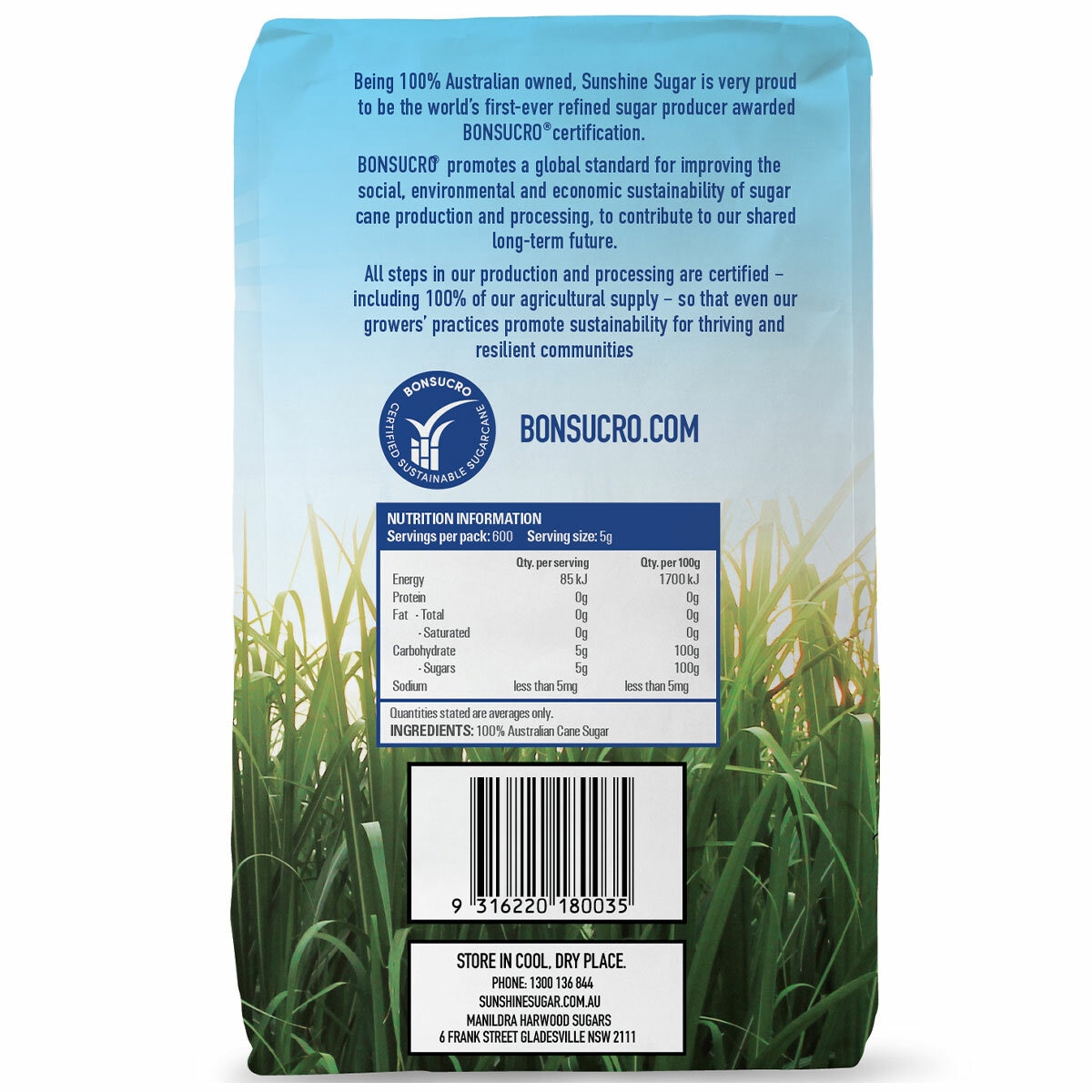 Sunshine Caster Sugar 3kg