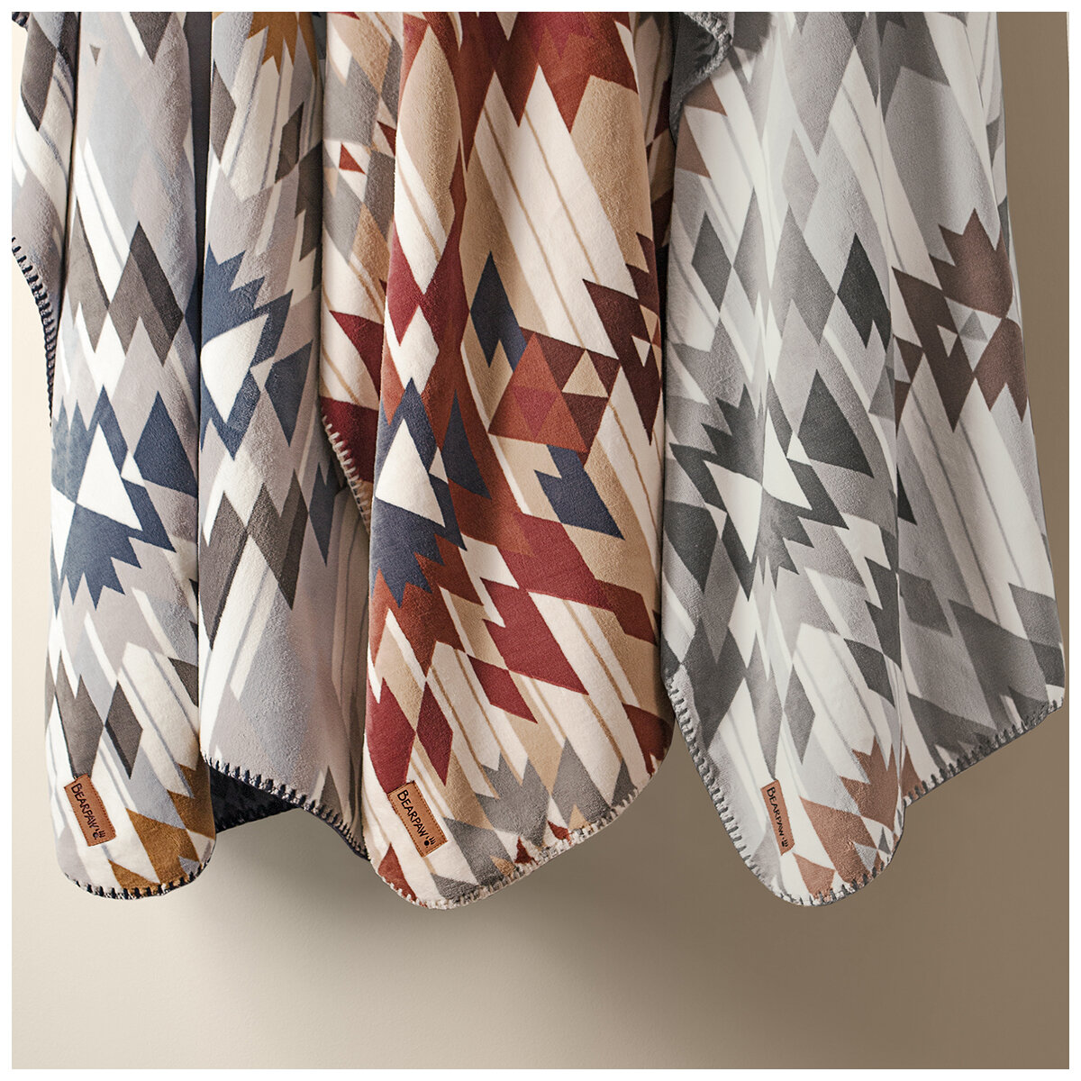 Bearpaw Reversible Plush Throw 127cm x 177cm
