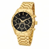 JAG Alain Gold Stainless Steel Black Dial Men's Watch J2330A