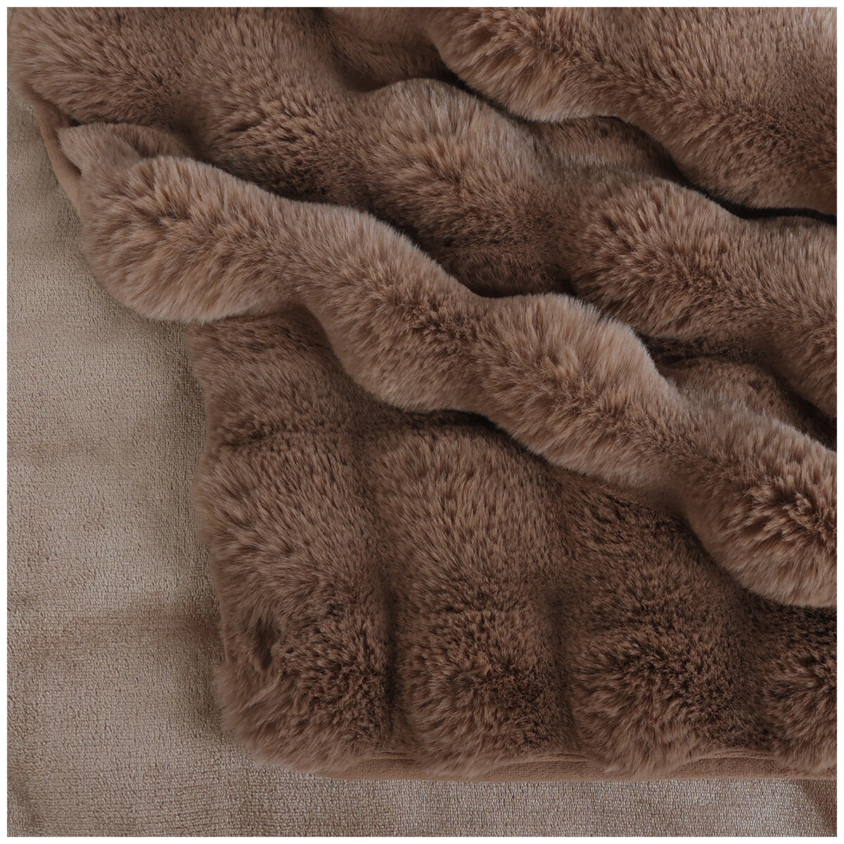 House & Home Bubble Faux Fur Throw 152cm x 177cm