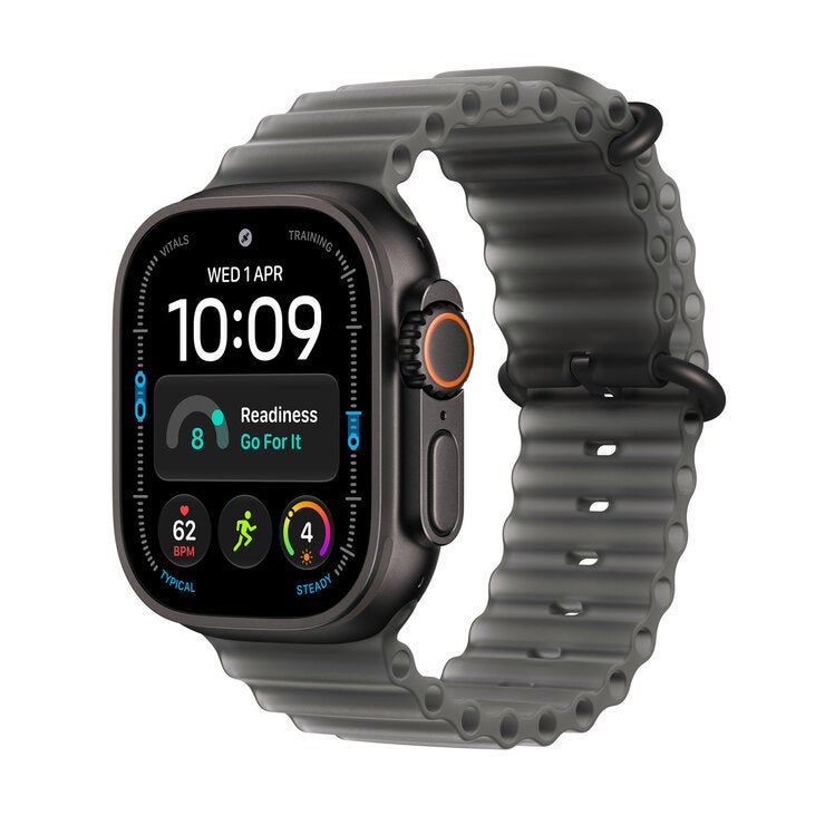 Apple Watch Ultra 4 GPS + Cellular 49mm Black Titanium Case with Translucent Black Ocean Band Apple Watch Ultra 4 GPS + Cellular 49mm Black Titanium Case with Translucent Black Ocean Band