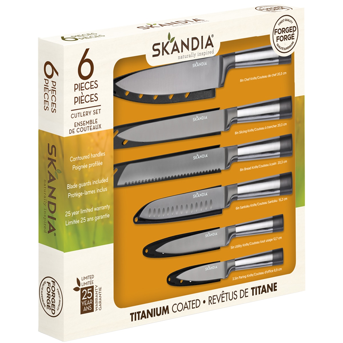Skandia Cosmos Stainless Steel Knife Set 6pc Costco Australia