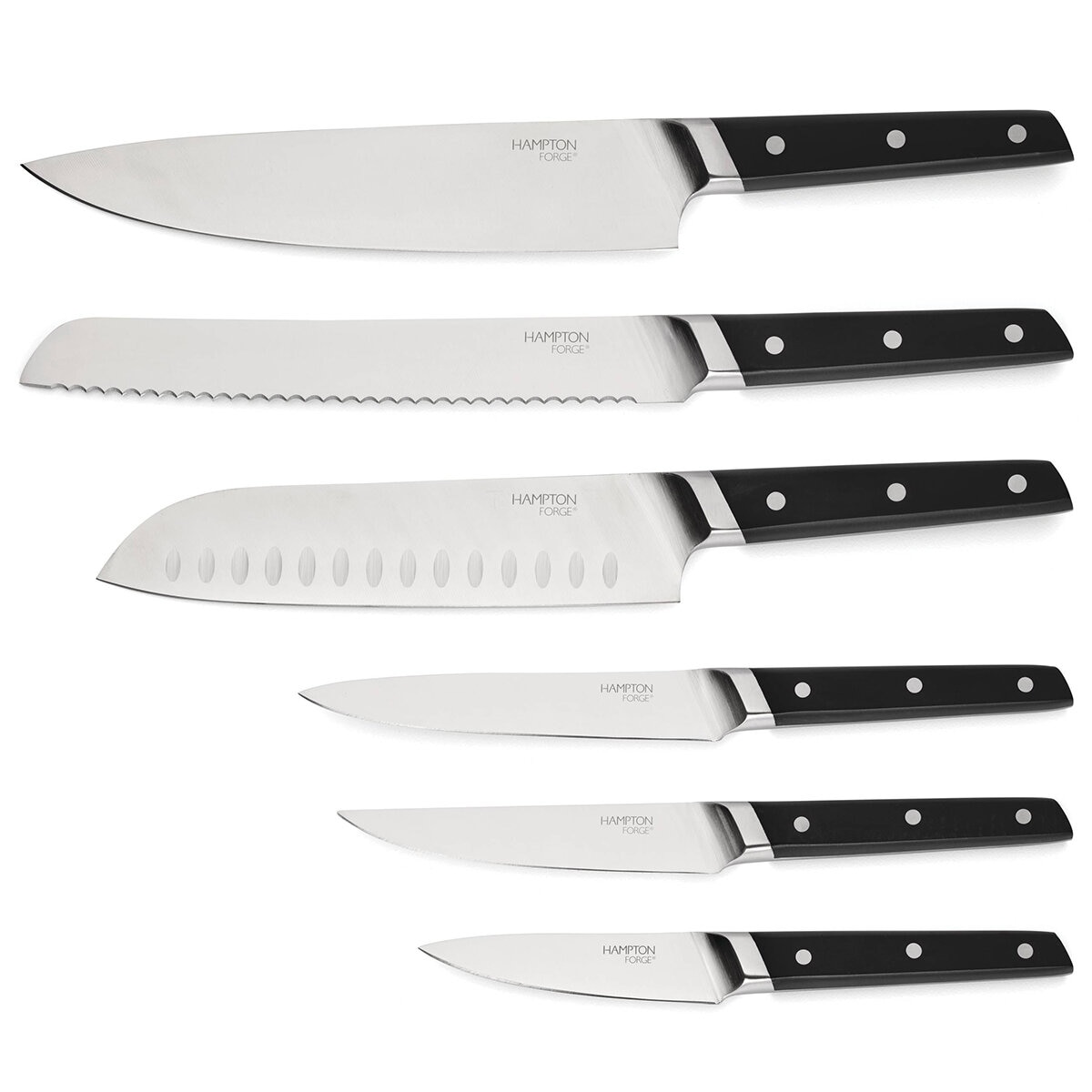 Hampton Forge Knife Block Set 10 Piece Black Hampton Forge Knife Block Set 10 Piece Black