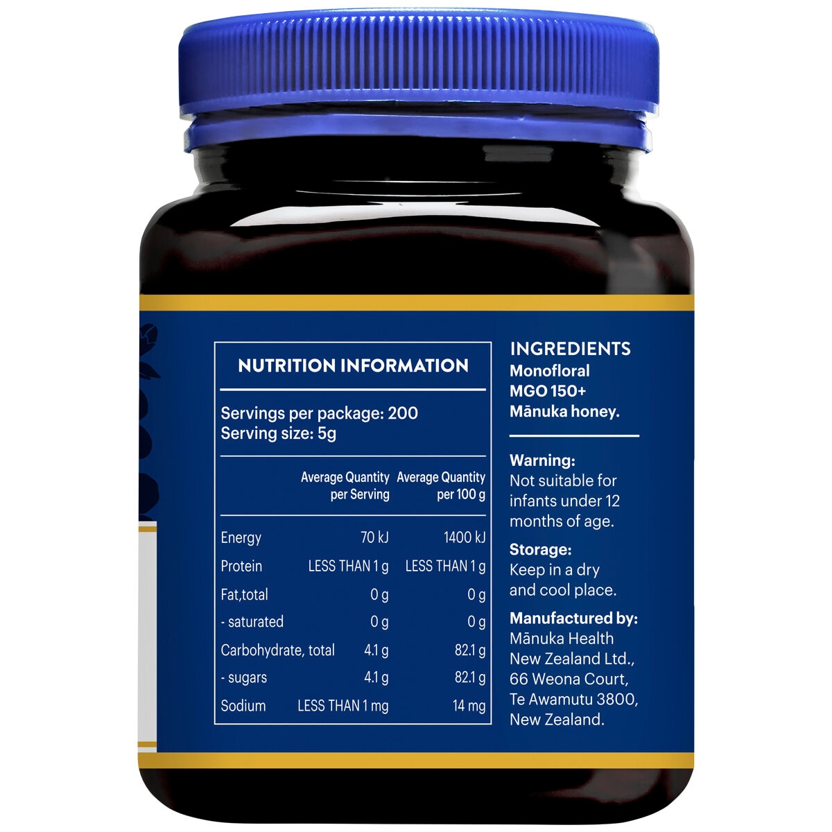 Manuka health Manuka honey MGO 150+/UMF7 1 kg