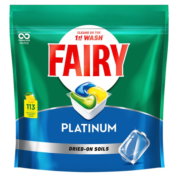 Fairy Platinum Dishwasher Capsules 2 x 113 pack Fairy Platinum Dishwasher Capsules 2 x 113 pack