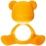 Qeeboo Teddy Girl Velvet Finish Lamp With Rechargeable LED Dark Gold