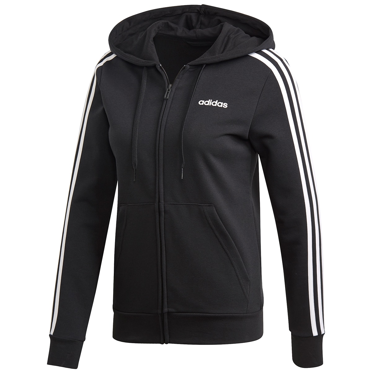 Adidas Women's 3D Full Zip Hooded Jacket - Black/White